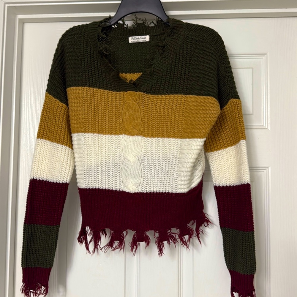 Color block sweater Sz M